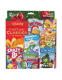 Juegos de Cartas Regal Games para Niños - 6 Clásicos Navideños