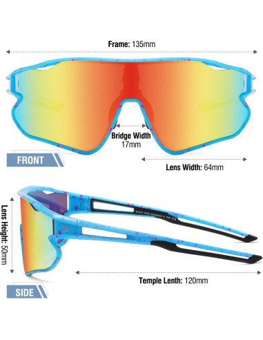Gafas de sol deportivas para niños DUCO DK268 UV400