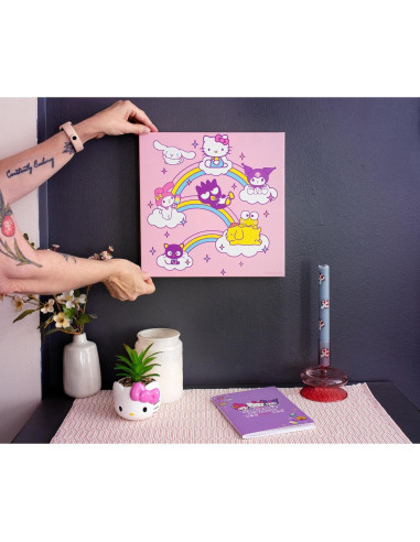 Arte de Pared Lienzo Hello Kitty y Amigos 30.48x30.48 cm