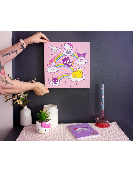 Arte de Pared Lienzo Hello Kitty y Amigos 30.48x30.48 cm