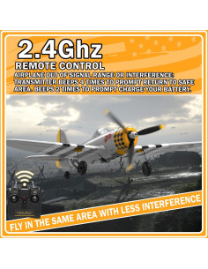 Avián RC ANBURI P47 Thunderbolt 35.56 cm Listo para Volar 2