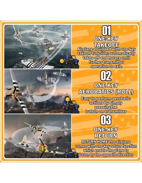 Avián RC ANBURI P47 Thunderbolt 35.56 cm Listo para Volar