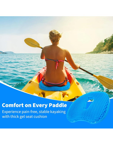 Cojín de Asiento para Kayak Fevbcnrj, Gel Grueso Transpirable