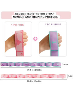 Correa de Estiramiento para Niños BTAMUD - 2 PCS 93 cm 2