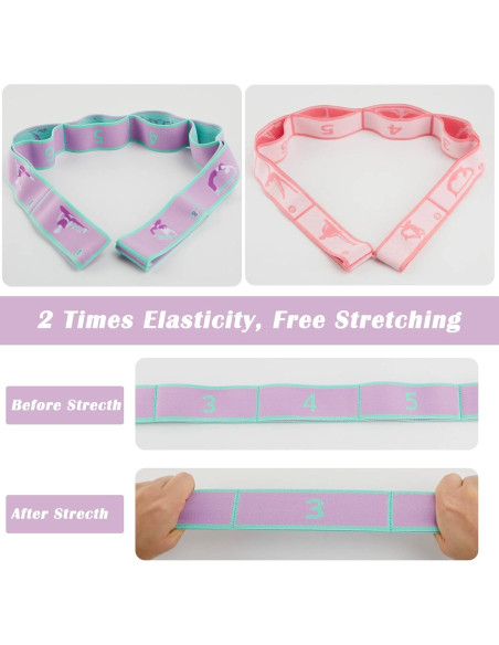 Correa de Estiramiento para Niños BTAMUD - 2 PCS 93 cm