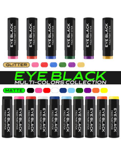 Barra Negra para Ojos DALVGFN Rosa Brillante 6.86cm Anti-reflejo 2