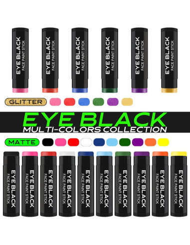 Barra Negra para Ojos DALVGFN Rosa Brillante 6.86cm Anti-reflejo