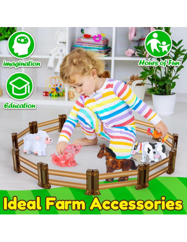 Azulejos Magnéticos de Cercas Oriate - 18 Piezas para Niños