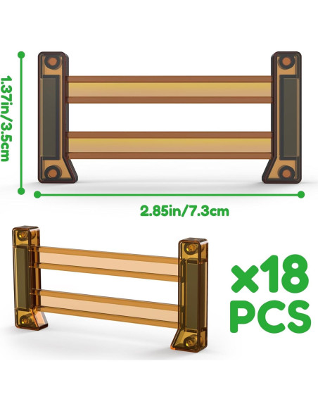 Azulejos Magnéticos de Cercas Oriate - 18 Piezas para Niños