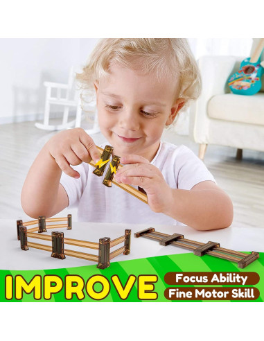 Azulejos Magnéticos de Cercas Oriate - 18 Piezas para Niños