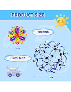 Bola Expandible AGSIXZLAN para Alivio de Estrés 2 Pcs 2
