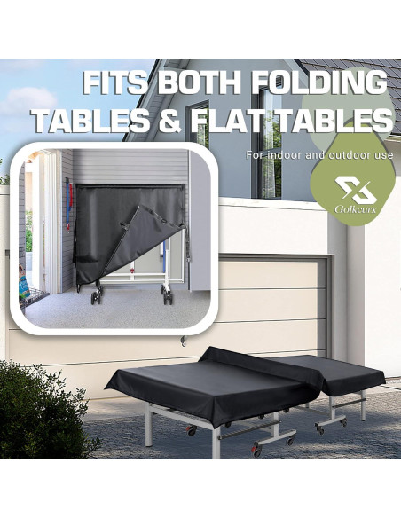 Cubierta de Mesa de Ping Pong Golkcurx Impermeable 9x1.5m