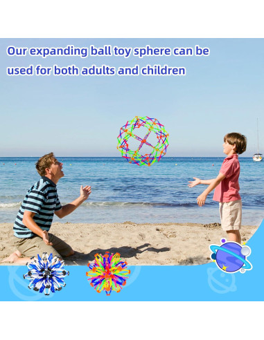 Bola Expandible AGSIXZLAN para Alivio de Estrés 2 Pcs