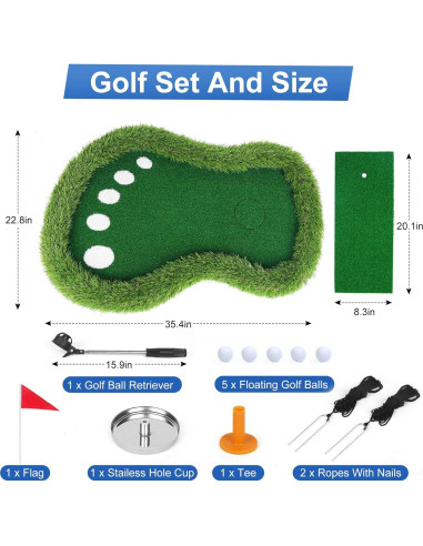 Green de Golf Flotante Sagsewful para Piscina 57.9x89.9cm