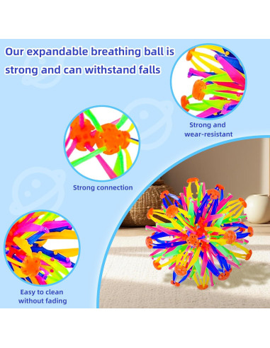 Bola Expandible AGSIXZLAN para Alivio de Estrés 2 Pcs