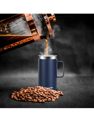 Taza de Café Aislada KXIAOCHEN 20oz Acero Inoxidable 2Pack