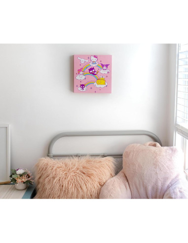 Arte de Pared Lienzo Hello Kitty y Amigos 30.48x30.48 cm