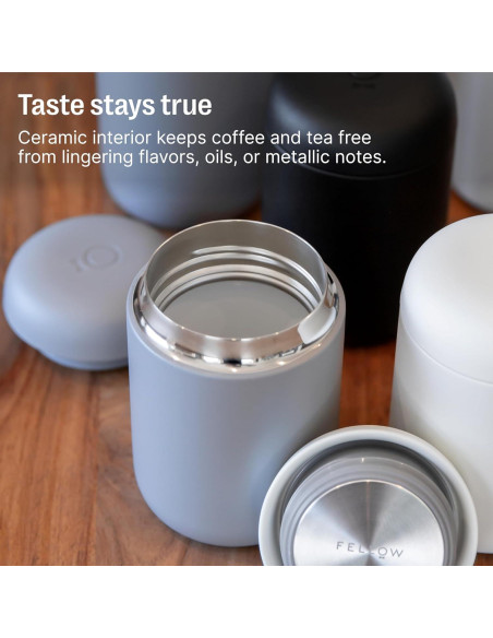 Taza de Café Fellow Carter 473 ml Aislada Doble Pared Negro