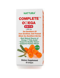 Nattura Omega 3-6-7-9 Aceite de Espino Marino 60 Cápsulas 2