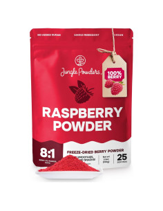 Polvo de Frambuesa Jungle Powders 99g Sin Azúcar Liofilizado