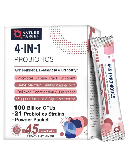 Probioticos para Mujeres NATURE TARGET 100 Mil CFUs 45 Días