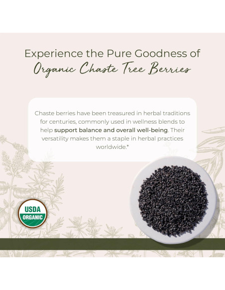 Bayas de Árbol de Vitex Orgánicas Starwest 0.45 kg - Té Natural