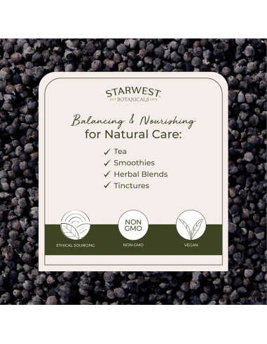 Bayas de Árbol de Vitex Orgánicas Starwest 0.45 kg - Té Natural