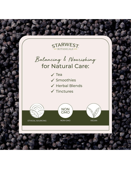 Bayas de Árbol de Vitex Orgánicas Starwest 0.45 kg - Té Natural