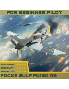 Avión RC ANBURI FW190 4 Canales con Estabilización 2