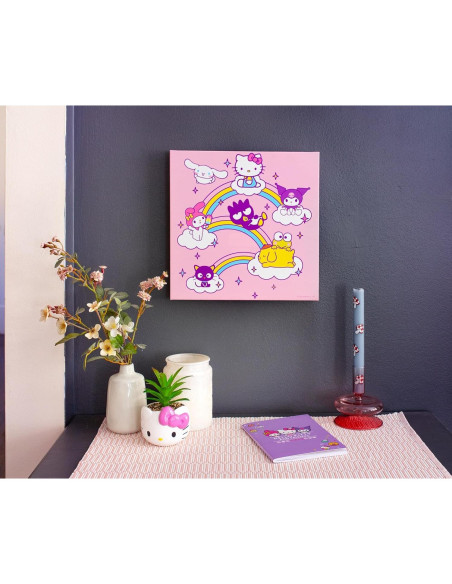 Arte de Pared Lienzo Hello Kitty y Amigos 30.48x30.48 cm