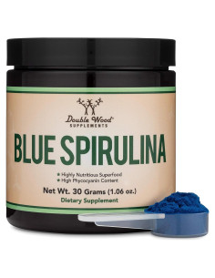 Polvo de Espirulina Azul Double Wood 30g - 35% Ficocianina
