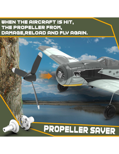 Avión RC ANBURI FW190 4 Canales con Estabilización