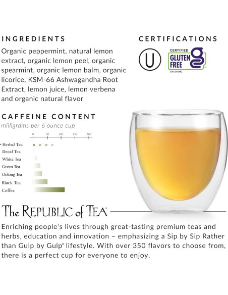 Té de Hierbas Stress Less WinterMint La República del Té - 36 Bolsitas