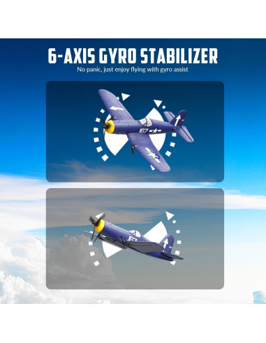 Avión RC VOLANTEX F4U Corsair 33cm RTF para Principiantes