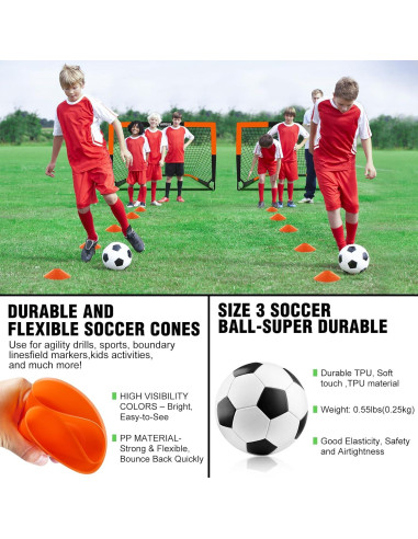 Porterías de Fútbol para Niños X-UMEUS Set de 2 1.22x0.91m