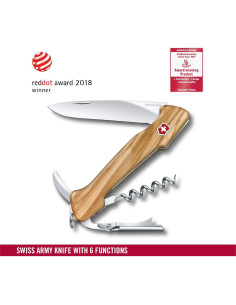 Cuchillo de Bolsillo Victorinox Maestro del Vino 13 cm Olivo 2