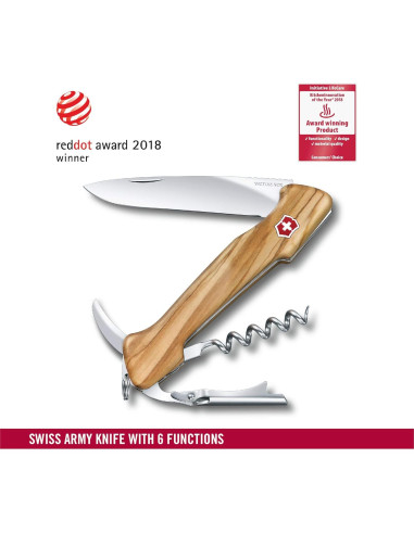 Cuchillo de Bolsillo Victorinox Maestro del Vino 13 cm Olivo