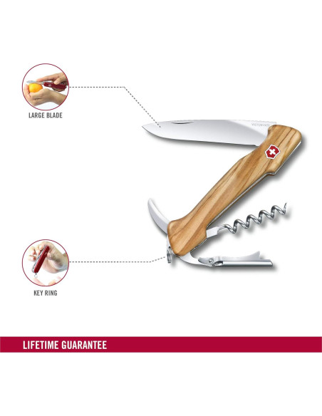 Cuchillo de Bolsillo Victorinox Maestro del Vino 13 cm Olivo