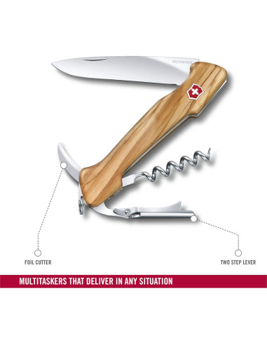 Cuchillo de Bolsillo Victorinox Maestro del Vino 13 cm Olivo