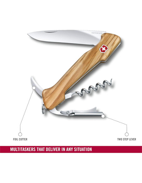 Cuchillo de Bolsillo Victorinox Maestro del Vino 13 cm Olivo