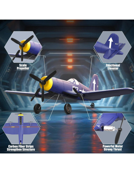 Avión RC VOLANTEX F4U Corsair 33cm RTF para Principiantes