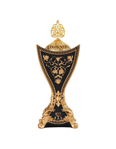 Horno de Incienso TERSCHELLING de Resina con Motivos Dorados