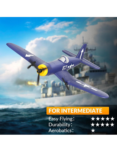 Avión RC VOLANTEX F4U Corsair 33cm RTF para Principiantes
