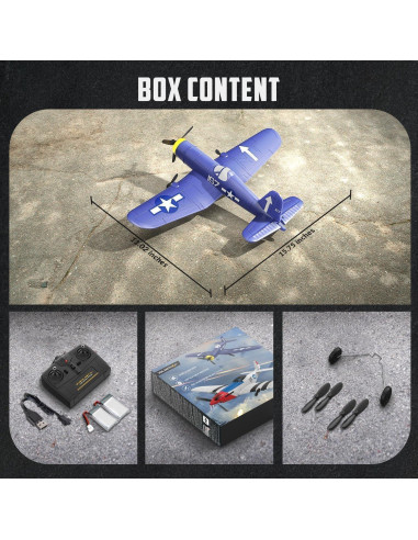 Avión RC VOLANTEX F4U Corsair 33cm RTF para Principiantes
