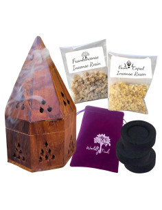Kit de quemador de incienso de resina Worldly Finds 1 - 308 g