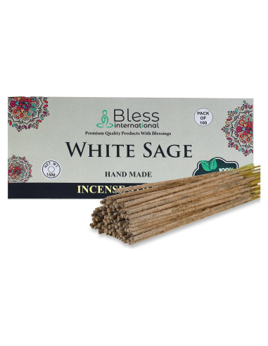 Incienso Natural Bless International Salvia Blanca 100 Palos