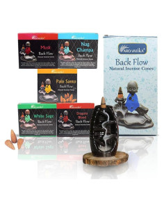 Conos de Incienso Natural ARO VATIKA - 50 Unidades 5 Fragancias