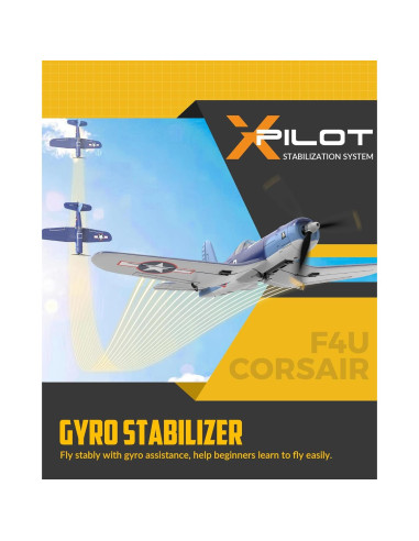 Avión RC EXHOBBY F4U Corsair 2.4GHz para Principiantes