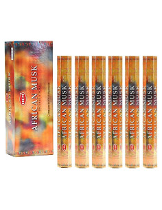 Incienso Almizcle Africano HEM - Caja 6 Tubos 20g