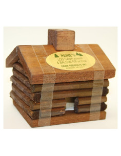 Estufa de Incienso Cabaña de Troncos Paine 8.89x7.62 cm